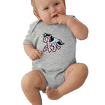 Toddler Climbing Bodysuit Small Pony Cartoon Graphic Unisex Babys Short Sleeves Playsuit