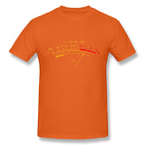 Men's Casual T-shirt Vu Meter Comfy Crew Neck Short Sleeves Tee