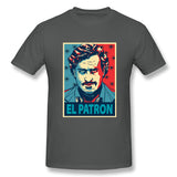 Men's Casual T-shirt Escobar Hope Poster Cool O-Neck Short Sleeves Blouse Tops