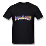 Men's Graphic T Shirt Jerusalem City Skyline Comfortable Round Neck Short Sleeves Blouse Tops