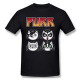 Mens Novelty T-Shirt Purr V2 Breathable Crew Neck Short Sleeves Tees