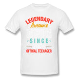 Mens Novelty T-Shirt Legendary Awesome Epic Since 2006 Offical Teenager For Dark Cool O-Neck Short Sleeves Tees