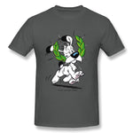 Mens Novelty T-Shirt Asterix & Obelix Dogmatix Laurel Wreath Cool O-Neck Short Sleeves Tee