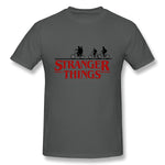 Mens Novelty T-Shirt Stranger Things Breathable O-Neck Short Sleeves Shirt