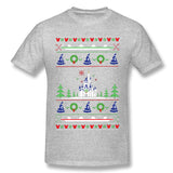 Men's Graphic T Shirt Magical Kingdom Christmas Sweater Cool O-Neck Short Sleeves Blouse Tops