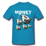 Men's Graphic T Shirt Money# Comfy Round Neck Short Sleeves Blouse Tops