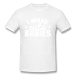 Men's Graphic T Shirt Make Cute Babies Comfy O-Neck Short Sleeves Blouse Tops