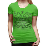 Women’s T-shirt Celtic Knot Irish Scottish Sexy Round Neck Short Sleeve Tops