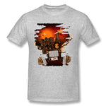 Cotton T Shirt for Men Safari Revenge Comfortable O-Neck Short Sleeves Tees