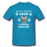 Men's Graphic T Shirt When I Needed Legs I Found Rescuer Cool Crew Neck Short Sleeves Shirt