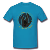 Cotton T Shirt for Men The Hand Live Long And Prosper Comfy Round Neck Short Sleeves Blouse Tops