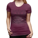 Women’s T-shirt Celtic Knot Irish Scottish Sexy Round Neck Short Sleeve Tops