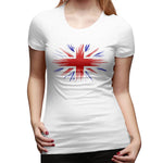 Women’s T-shirt Union Jack Sexy Crew Neck Short Sleeve Tops