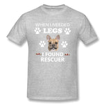 Men's Graphic T Shirt When I Needed Legs I Found Rescuer Cool Crew Neck Short Sleeves Shirt