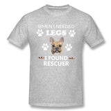 Men's Graphic T Shirt When I Needed Legs I Found Rescuer Cool Crew Neck Short Sleeves Shirt