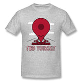 Men's Graphic T Shirt Find Yourself! New Comfy O-Neck Short Sleeves Tee