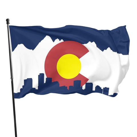 Fly Breeze 3 X 5 Ft Flag Colorado Flag Polyester UV Fade Resistant for Indoor Outdoor