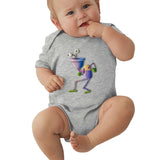 Toddler Climbing Bodysuit Puppet Lurking Cut Graphic Baby Boy Girls Short Sleeves Romper