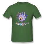 Mens Novelty T-Shirt Beauty Is In The Eyes Of The Monster Comfy Crew Neck Short Sleeves Shirt