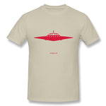 Men's Graphic T Shirt The UFO Style O-Neck Short Sleeves Blouse Tops