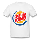 Mens Novelty T-Shirt Stephen King 1 Cool Round Neck Short Sleeves Blouse Tops