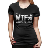 Womens Graphic T-Shirt Where's The Fish Flowy Crew Neck Short Sleeve Shirts