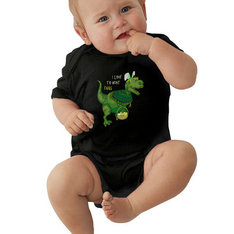 Toddler Climbing Bodysuit I Love To Hunt Eggs Cool Graphic Unisex Baby Short Sleeves Onesies