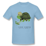 Men's Graphic T Shirt Slow Cooker Turtle Comfortable Crew Neck Short Sleeves Tee