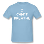 Men's Graphic T Shirt I Can't Breathe Cool Round Neck Short Sleeves Tees