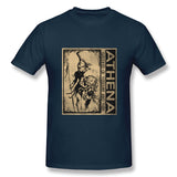 Mens Novelty T-Shirt Athena Style Round Neck Short Sleeves Tee