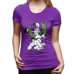 Womens Graphic T-Shirt Asterix & Obelix Dogmatix Laurel Wreath Summer Round Neck Short Sleeve Tee