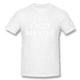 Men's Graphic T Shirt I Can't Breathe Cool Round Neck Short Sleeves Tees