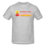 Mens Novelty T-Shirt Southern Fried Chicken Comfortable Crew Neck Short Sleeves Tee