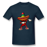 Men's Casual T-shirt Drinco Party Shirt Tequila Fiesta Food Costume Cool Round Neck Short Sleeves Blouse Tops