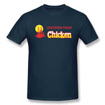 Mens Novelty T-Shirt Southern Fried Chicken Comfortable Crew Neck Short Sleeves Tee