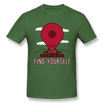 Men's Graphic T Shirt Find Yourself! New Comfy O-Neck Short Sleeves Tee