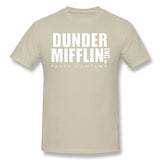 Men's Casual T-shirt Dunder Mifflin Paper Comfy O-Neck Short Sleeves Blouse Tops