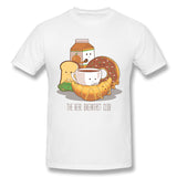 Mens Novelty T-Shirt The Real Breakfast Club Breathable Round Neck Short Sleeves Shirt