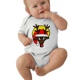 Toddler Climbing Bodysuit Reindeer Cut Graphic Unisex Baby Short Sleeves Climbing T-Shirt