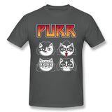 Mens Novelty T-Shirt Purr V2 Breathable Crew Neck Short Sleeves Tees