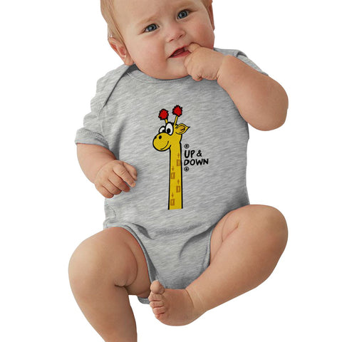 Toddler Climbing Bodysuit Up Colors Print Graphic Unisex Baby Short Sleeves Outfits Clothes