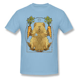 Cotton T Shirt for Men Piggie Da Vinci Pigtruvias Comfy Crew Neck Short Sleeves Tee