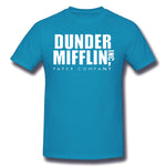 Men's Casual T-shirt Dunder Mifflin Paper Comfy O-Neck Short Sleeves Blouse Tops