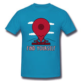 Men's Graphic T Shirt Find Yourself! New Comfy O-Neck Short Sleeves Tee