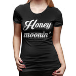 Women’s Cotton T Shirt Honey Moonin Honeymoon Wedding Gift Sexy Crew Neck Short Sleeve Shirts