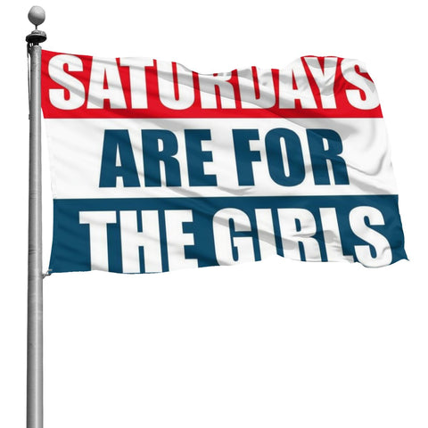 Fly Breeze 4 X 6 Ft Polyester Flag Saturdays Are For The Girls Double Stitched Brass Grommets Indoor Outdoor