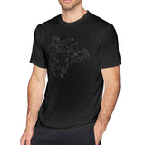 Men's Graphic T Shirt All Terrain Vehicle Comfy Round Neck Short Sleeves Blouse Tops