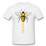 Mens Novelty T-Shirt Let It Bee Comfy Round Neck Short Sleeves Shirt