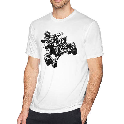 Men's Graphic T Shirt All Terrain Vehicle Comfy Round Neck Short Sleeves Blouse Tops