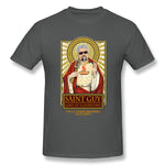 Men's Casual T-shirt Saint Guy Cool Crew Neck Short Sleeves Blouse Tops